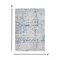 Homeroots 4 x 6 ft. Gray & Blue Abstract Grids Area Rug 385853 - alternate 5